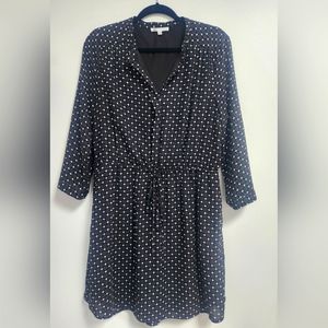 DR2 - Black Polka Dot Dress - L